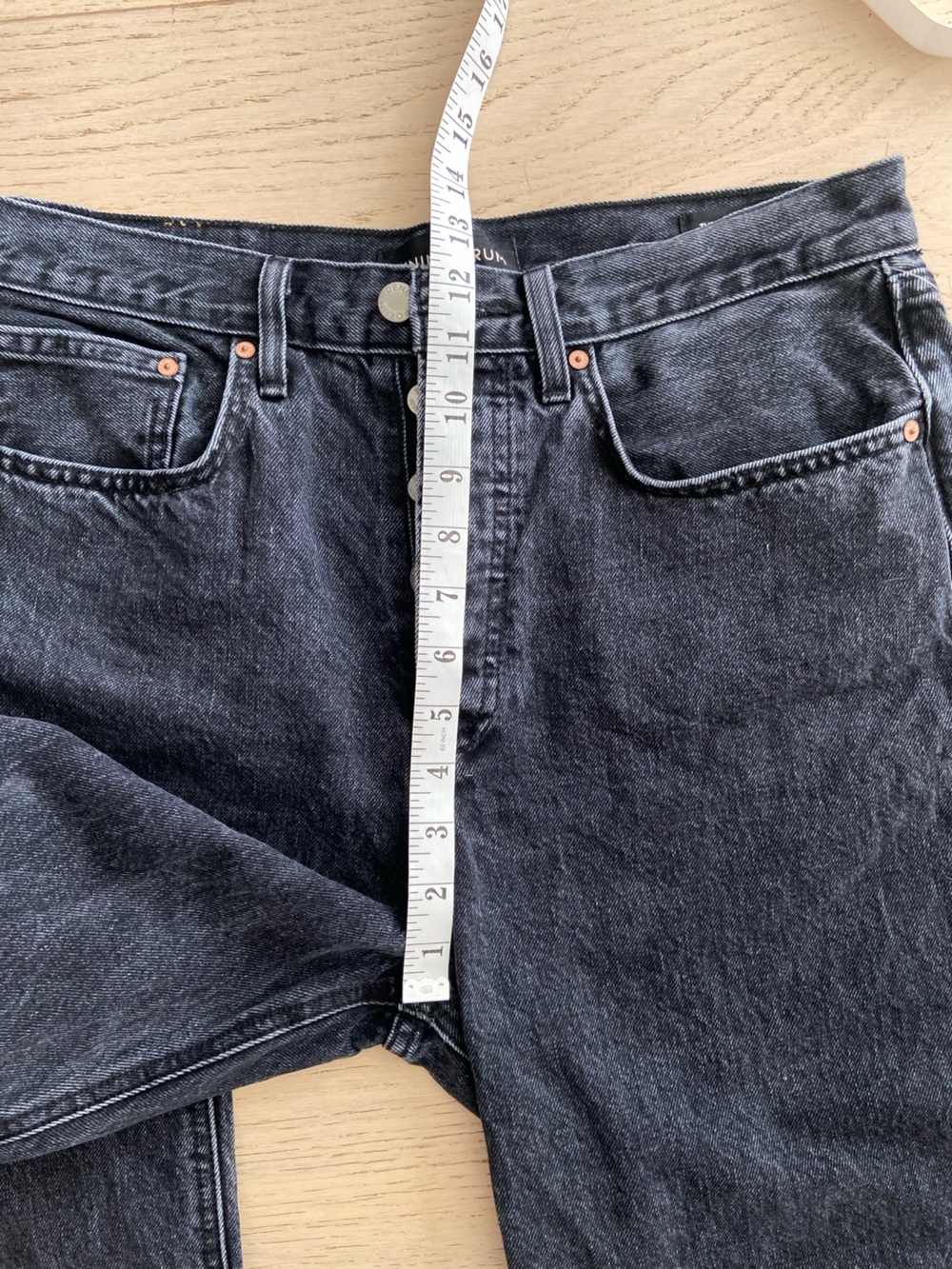 Aritzia Denim Forum Joni High Rise Loose Jeans Faded Black 29 Organic Cotton - Picture 8 of 9
